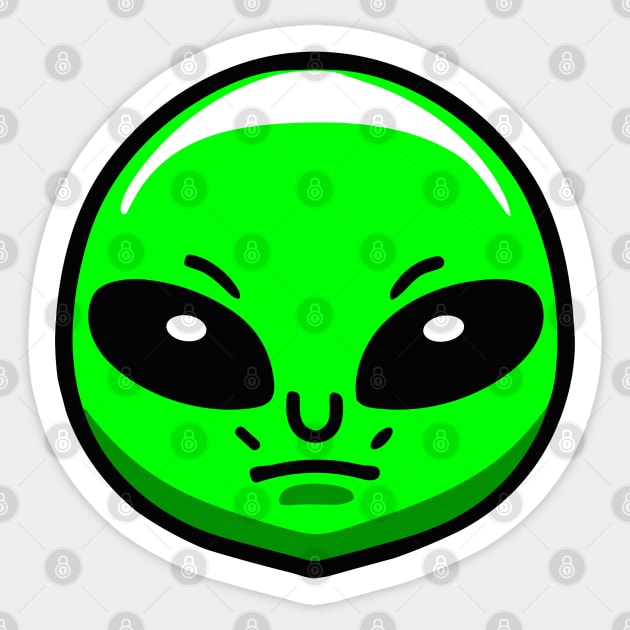 alien face in my art Sticker by KENG 51